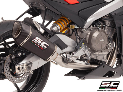 APRILIA RS 660 (2025-2026) 2-1 Stainless steel full exhaust system, with SC1-R carbon exhaust