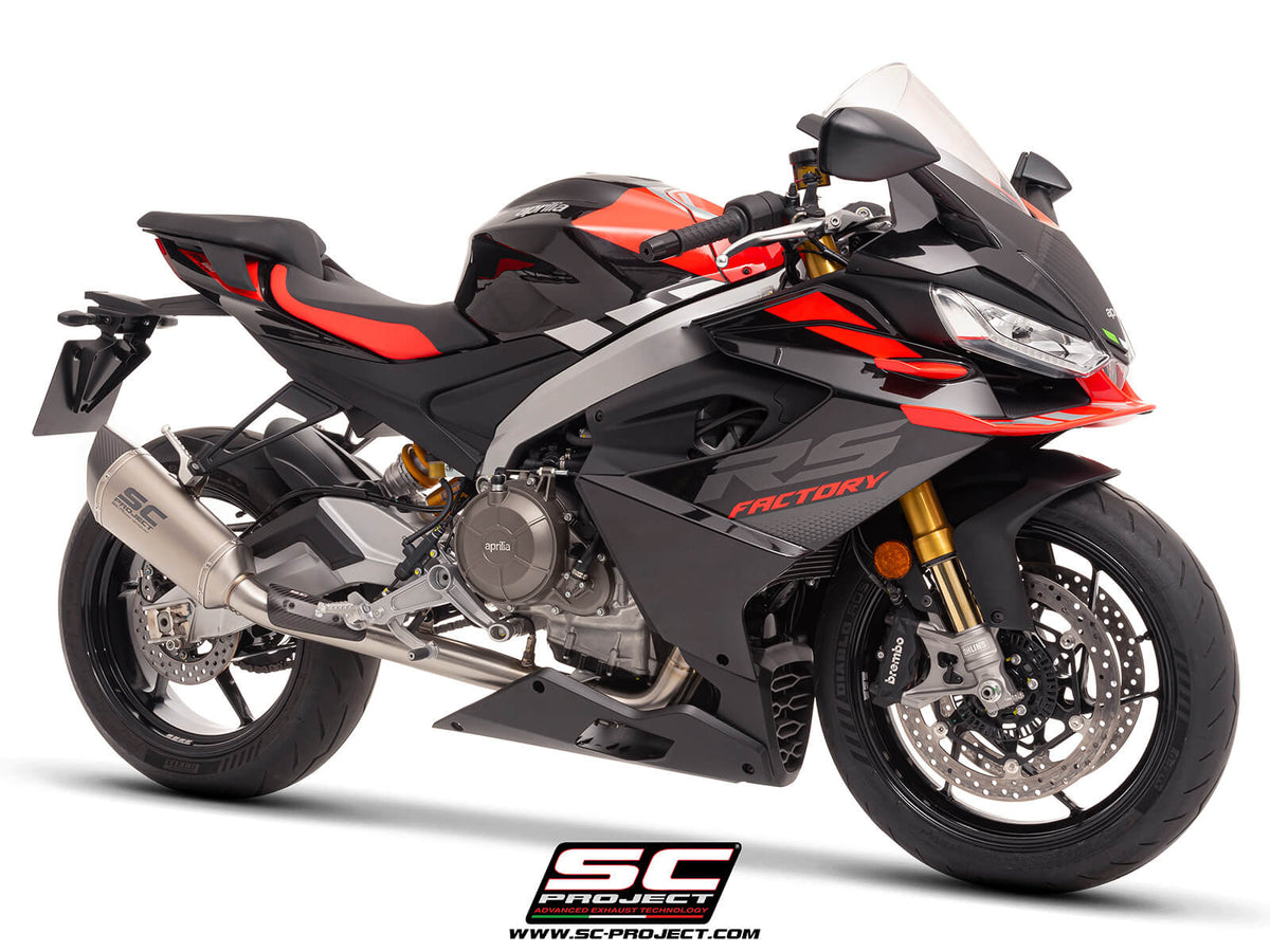 APRILIA RS 660 (2025-2026) 2-1 Stainless steel full exhaust system, with SC1-R titanium exhaust