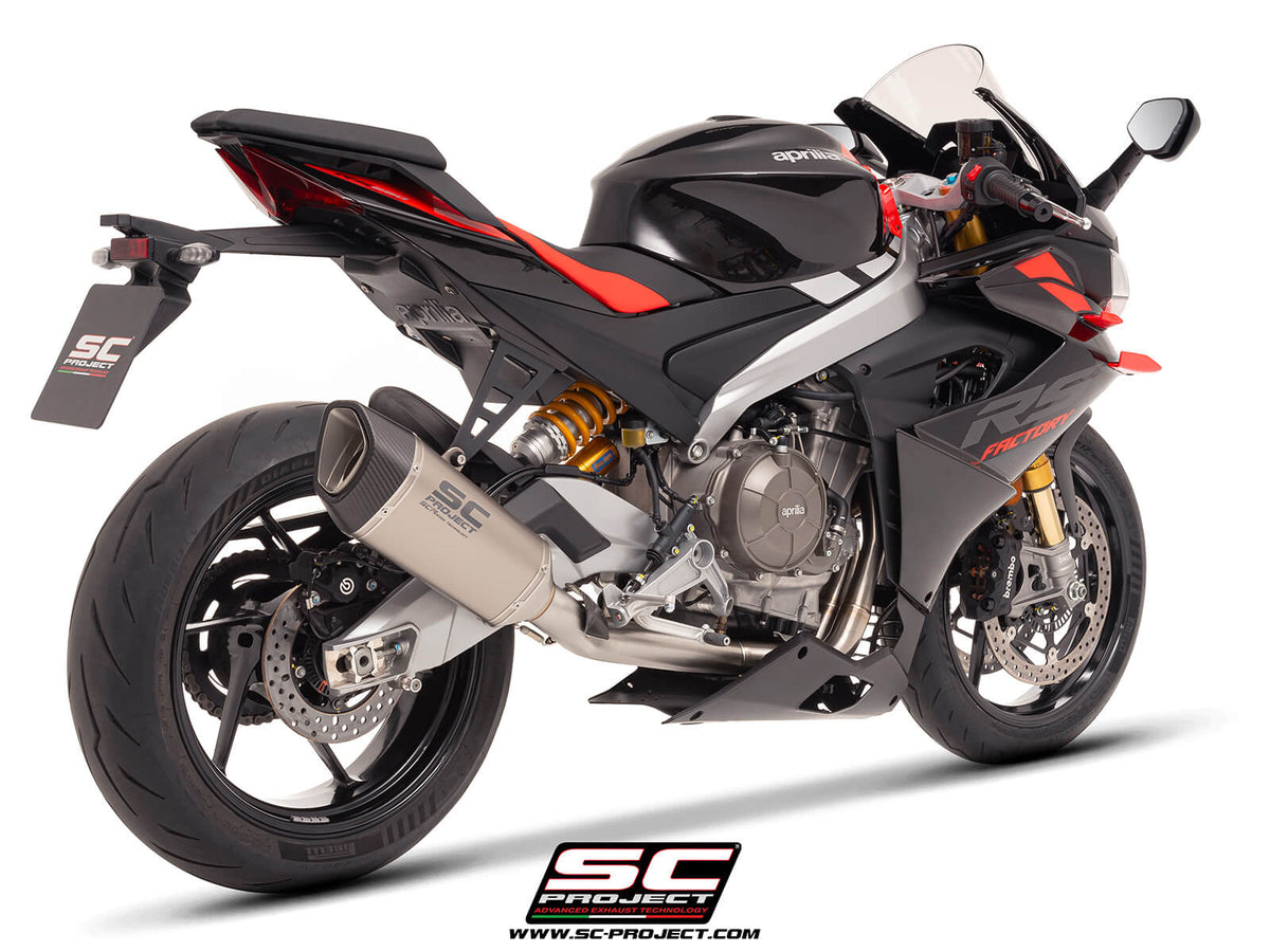 APRILIA RS 660 (2025-2026) 2-1 Stainless steel full exhaust system, with SC1-R titanium exhaust