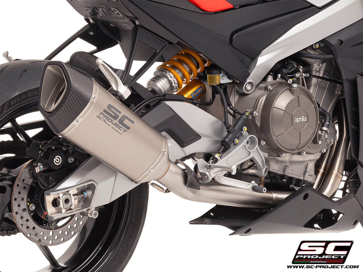 APRILIA RS 660 (2025-2026) 2-1 Stainless steel full exhaust system, with SC1-R titanium exhaust