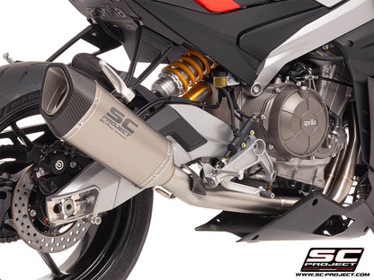 APRILIA RS 660 (2025-2026) 2-1 Stainless steel full exhaust system, with SC1-R titanium exhaust