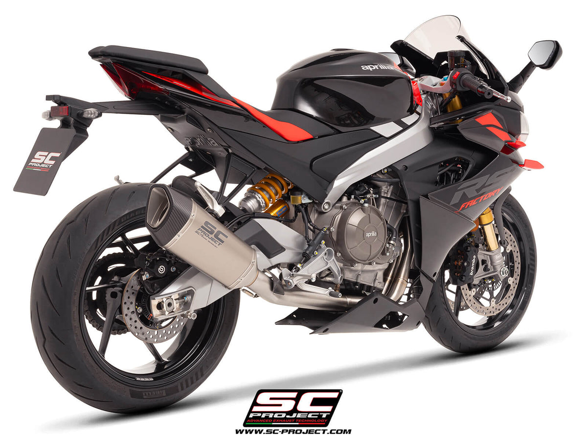 APRILIA RS 660 (2025-2026) 2-1 Stainless steel full exhaust system, with SC1-R titanium exhaust