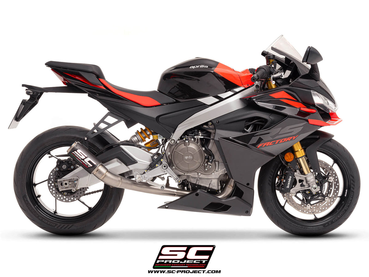 APRILIA RS 660 (2025-2026) 2-1 Titanium full exhaust system, with CR-T carbon exhaust