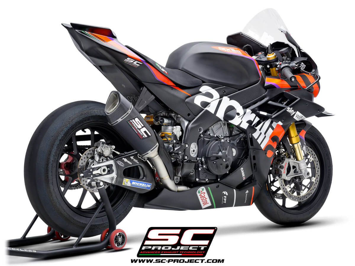 APRILIA RSV4 (2021 - 2024) - FACTORY Full exhaust system 4-2-1, titanium, with SC1-R Muffler (250 mm)