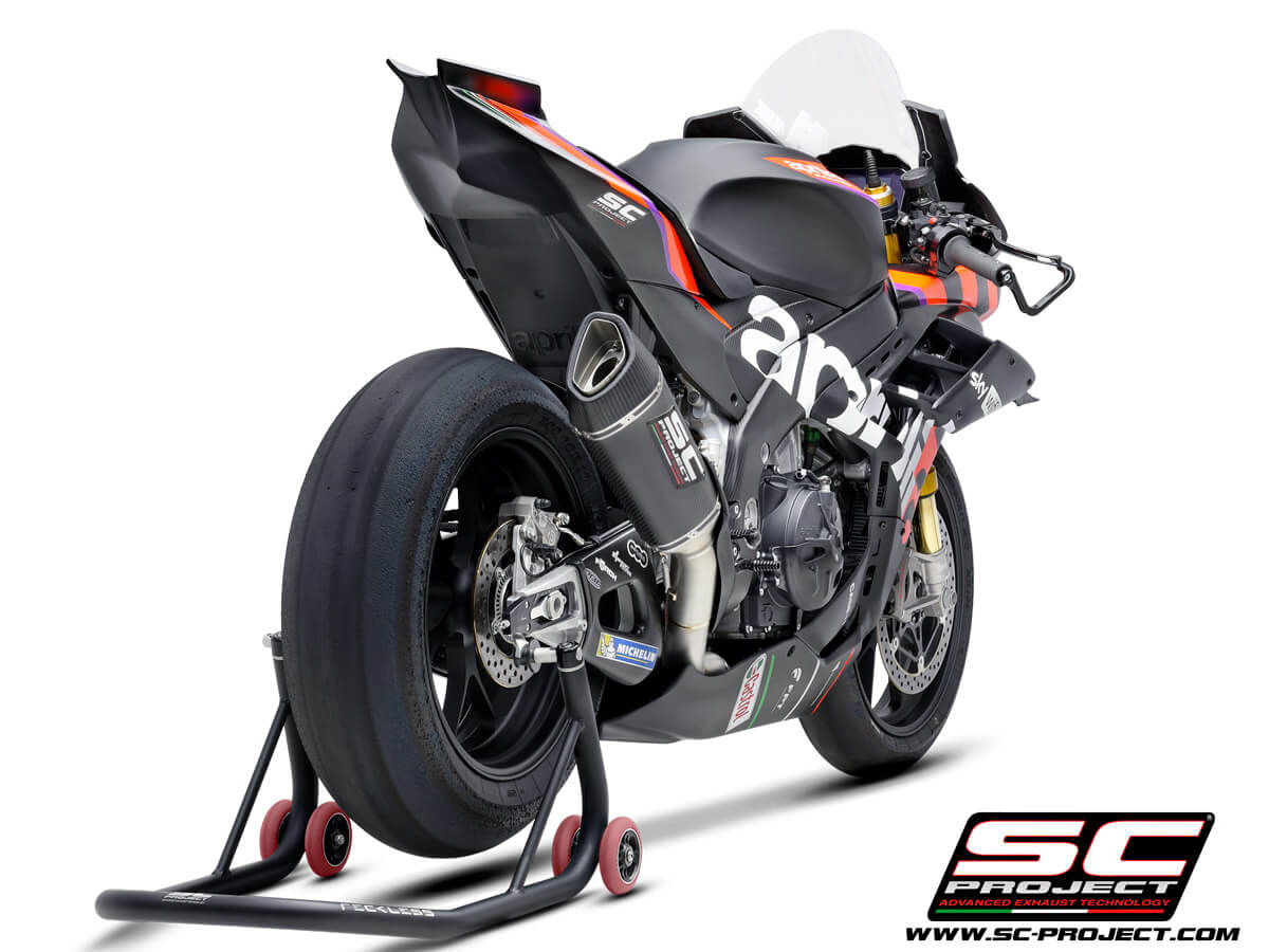 APRILIA RSV4 (2021 - 2024) - FACTORY Full exhaust system 4-2-1, titanium, with SC1-R Muffler (250 mm)