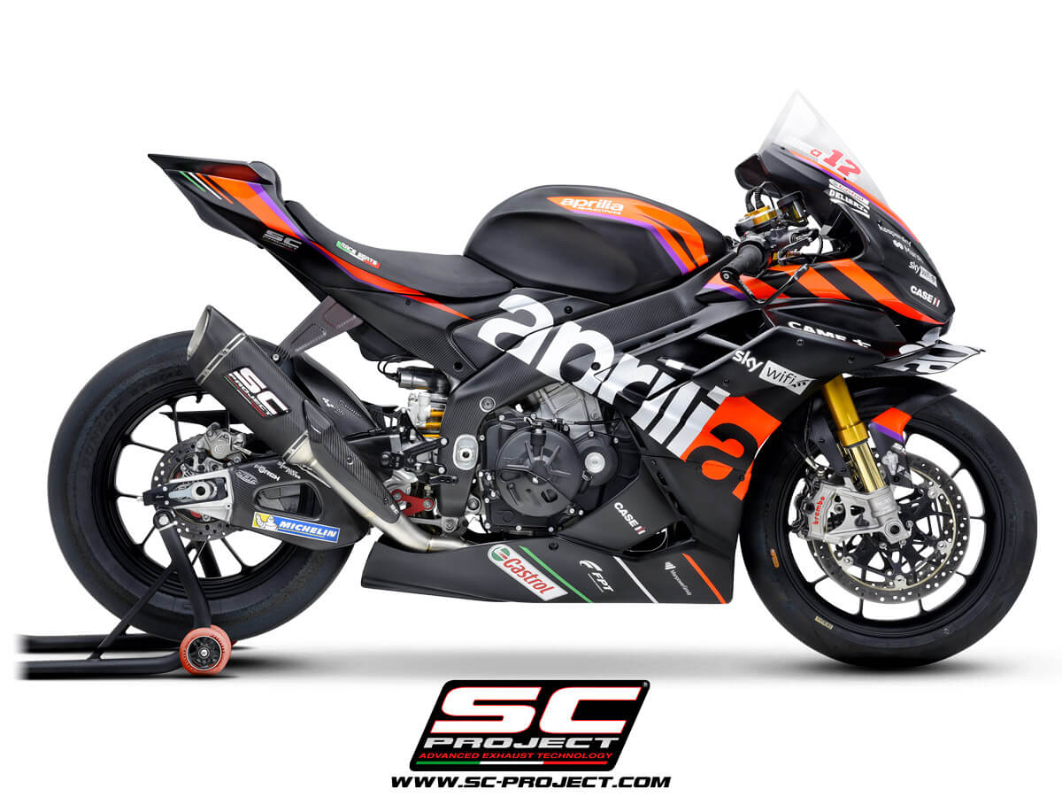 APRILIA RSV4 (2021 - 2024) - FACTORY Full exhaust system 4-2-1, titanium, with SC1-R Muffler (250 mm)