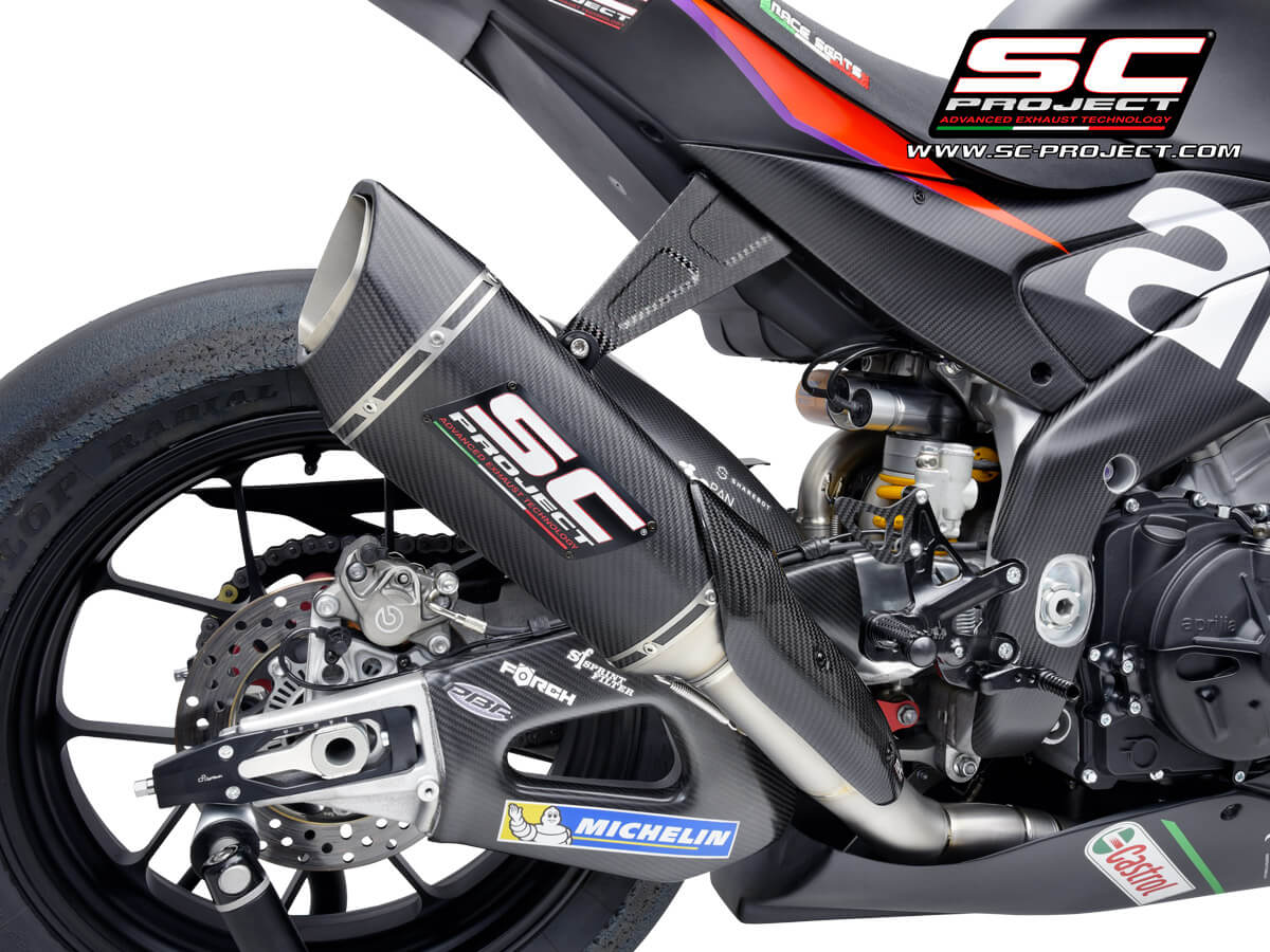 APRILIA RSV4 (2021 - 2024) - FACTORY Full exhaust system 4-2-1, titanium, with SC1-R Muffler (250 mm)