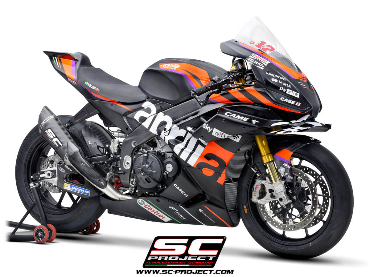 APRILIA RSV4 (2021 - 2024) - FACTORY Full exhaust system 4-2-1, titanium, with SC1-R Muffler (250 mm)