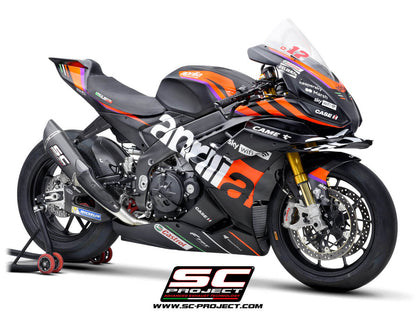 APRILIA RSV4 (2021 - 2024) - FACTORY Full exhaust system 4-2-1, titanium, with SC1-R Muffler (250 mm)