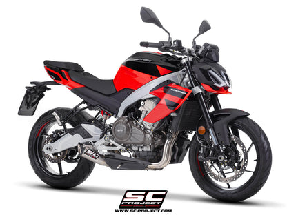 APRILIA TUONO 457 (2025-2026) 2-1 Stainless steel full exhaust system, with S1 stainless steel exhaust