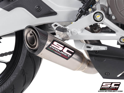 APRILIA TUONO 457 (2025-2026) 2-1 Stainless steel full exhaust system, with S1 stainless steel exhaust