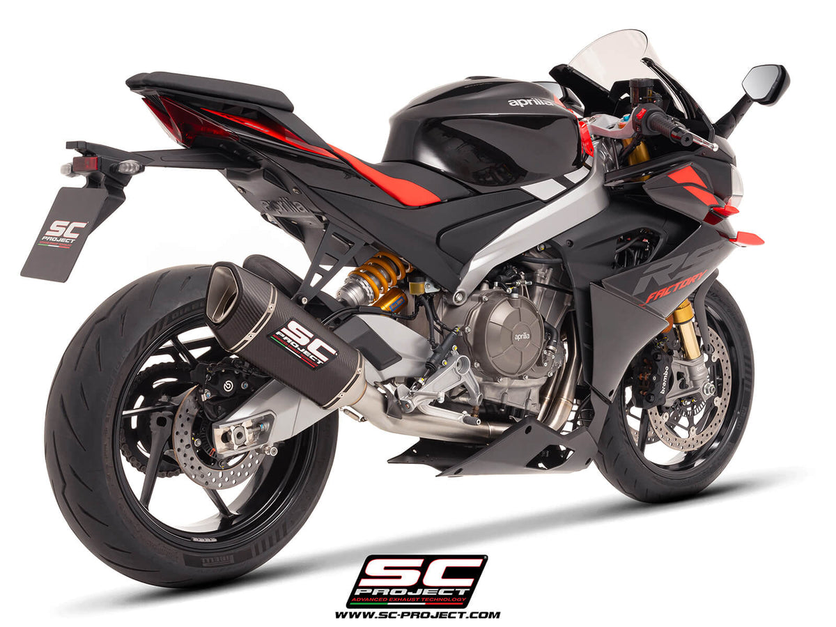 APRILIA TUONO 660 (2025-2026) 2-1 Stainless steel full exhaust system, with SC1-R carbon exhaust