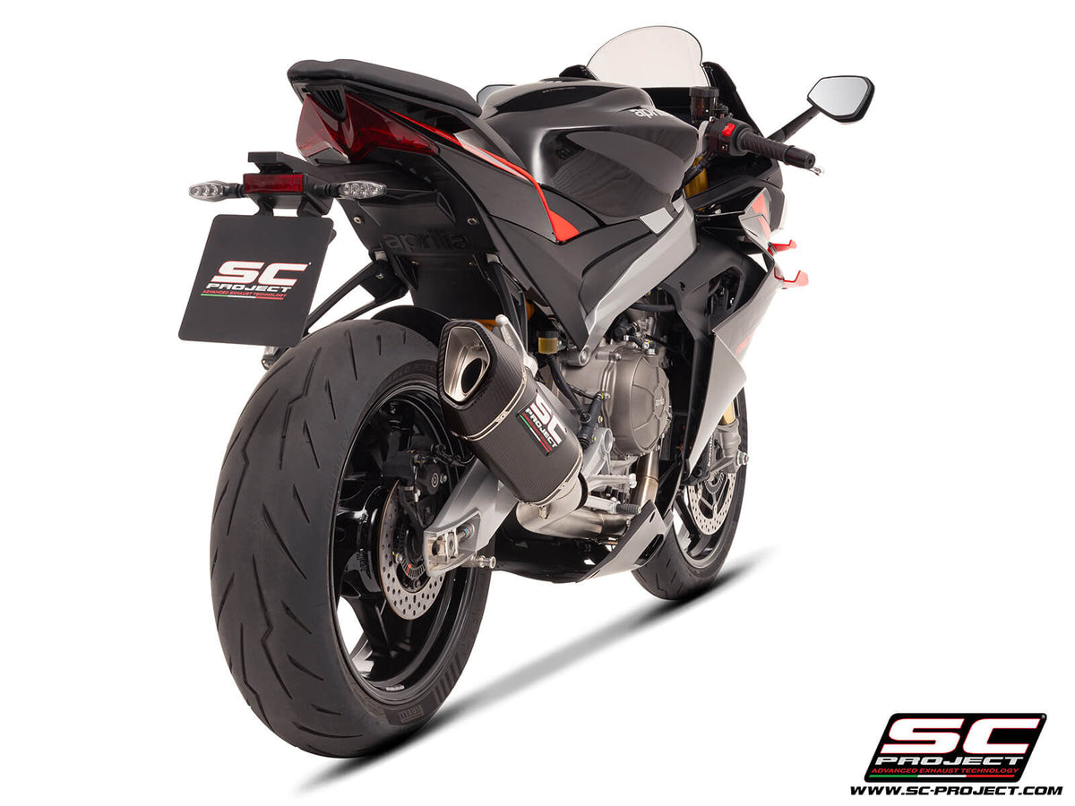 APRILIA TUONO 660 (2025-2026) 2-1 Stainless steel full exhaust system, with SC1-R carbon exhaust