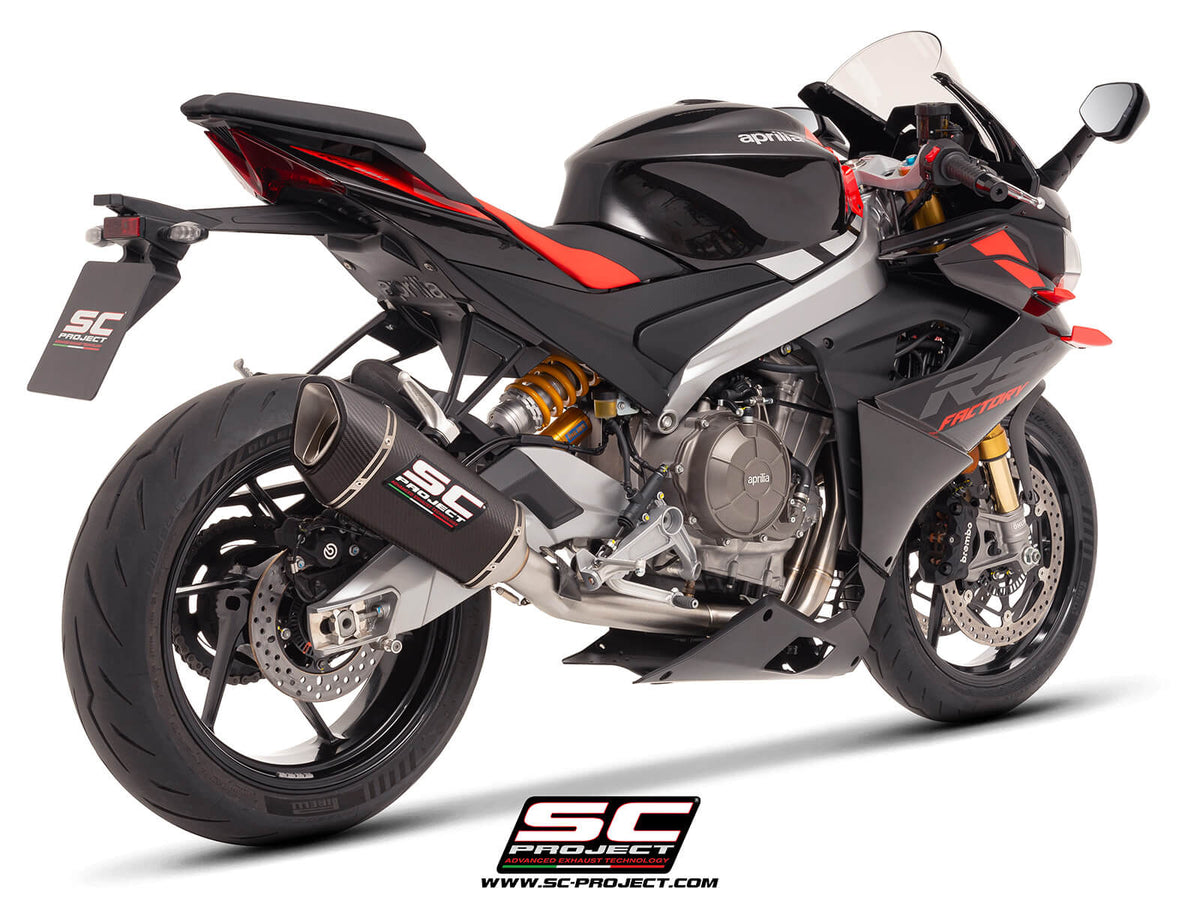 APRILIA TUONO 660 (2025-2026) 2-1 Stainless steel full exhaust system, with SC1-R carbon exhaust