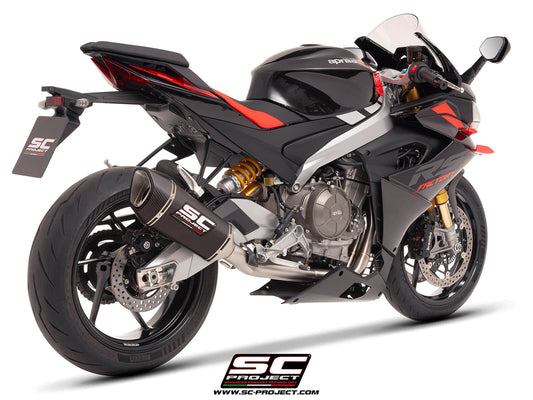 APRILIA TUONO 660 (2025-2026) 2-1 Stainless steel full exhaust system, with SC1-R carbon exhaust