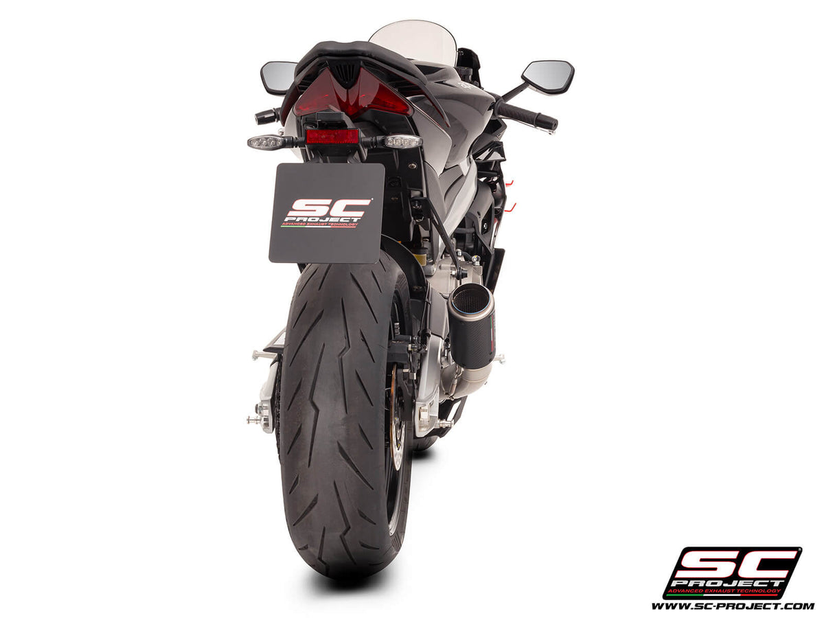 APRILIA TUONO 660 (2025-2026) 2-1 Titanium full exhaust system, with CR-T carbon exhaust