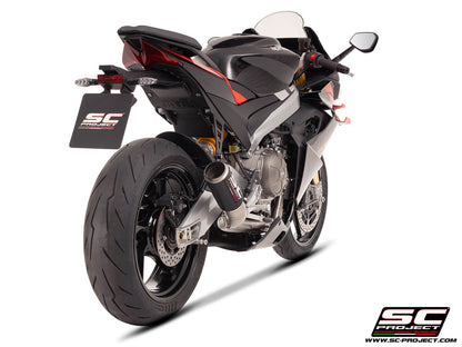 APRILIA TUONO 660 (2025-2026) 2-1 Titanium full exhaust system, with CR-T carbon exhaust