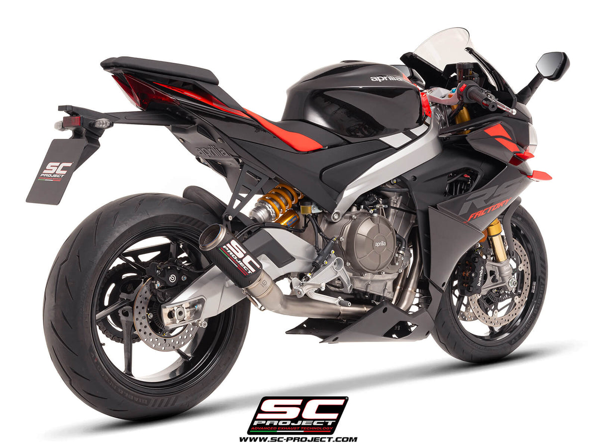 APRILIA TUONO 660 (2025-2026) 2-1 Titanium full exhaust system, with CR-T carbon exhaust