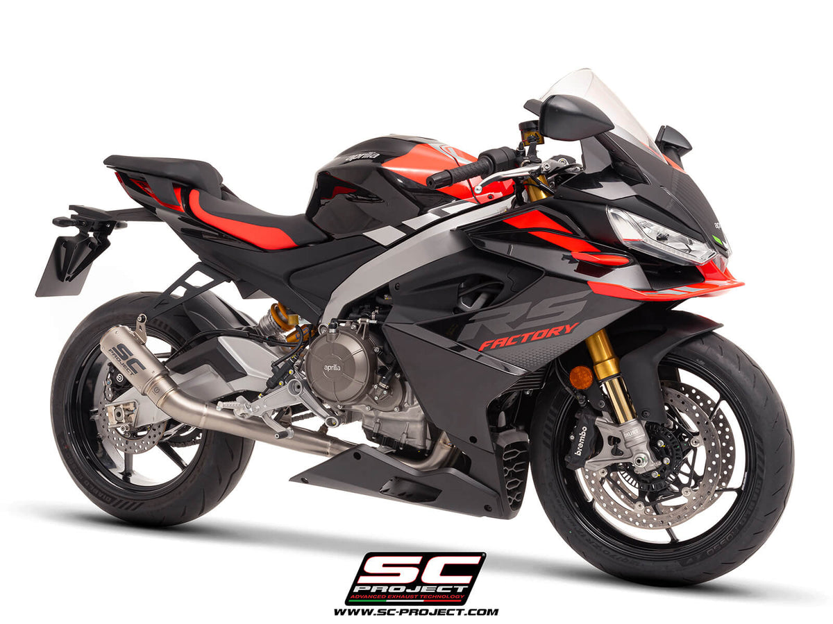 APRILIA TUONO 660 (2025-2026) 2-1 Titanium full exhaust system, with CR-T titanium exhaust