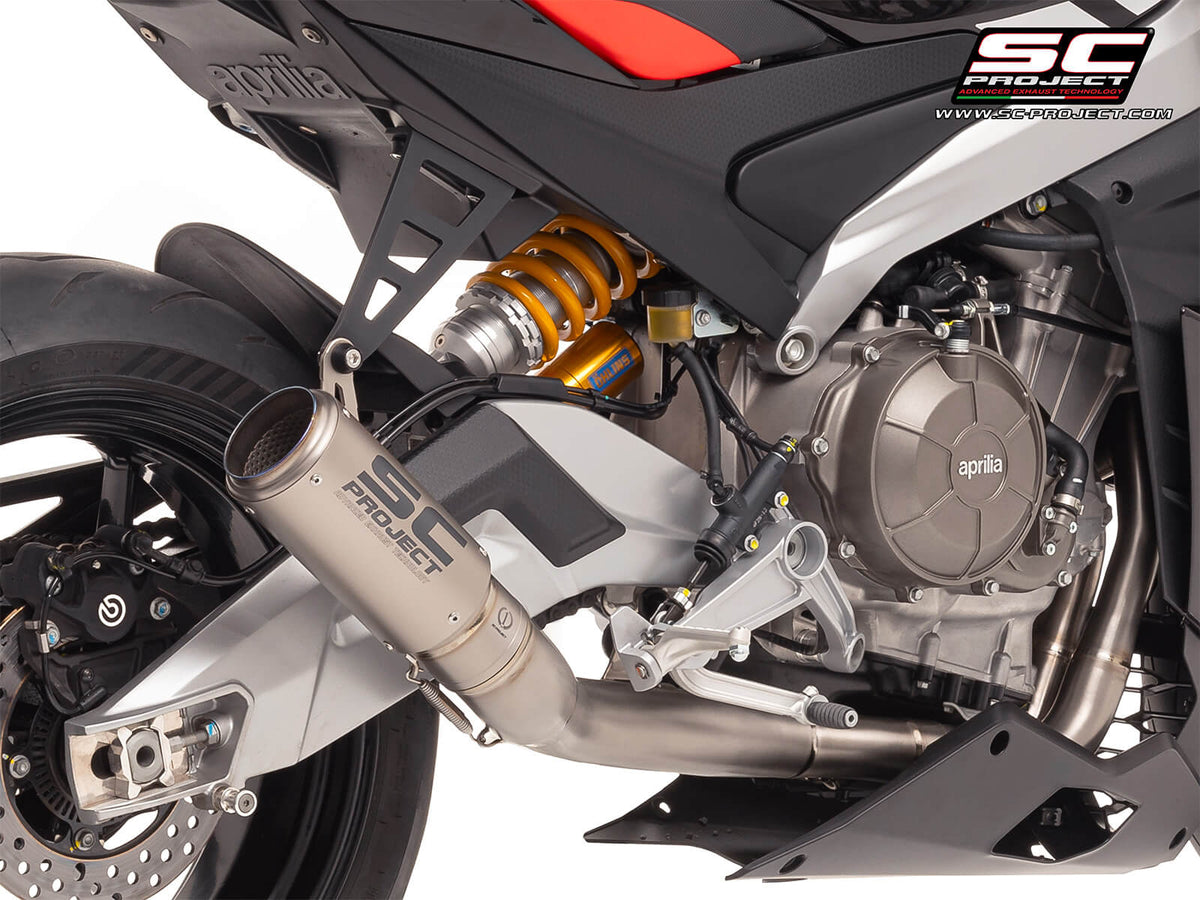 APRILIA TUONO 660 (2025-2026) 2-1 Titanium full exhaust system, with CR-T titanium exhaust