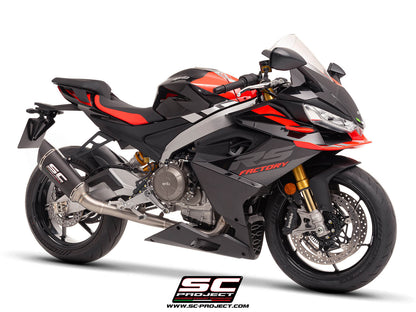 APRILIA TUONO 660 (2025-2026) 2-1 "Trofeo" full exhaust system titanium, with SC1-R carbon exhaust