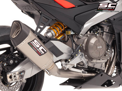 APRILIA TUONO 660 (2025-2026) 2-1 "Trofeo" full exhaust system titanium, with SC1-R titanium exhaust