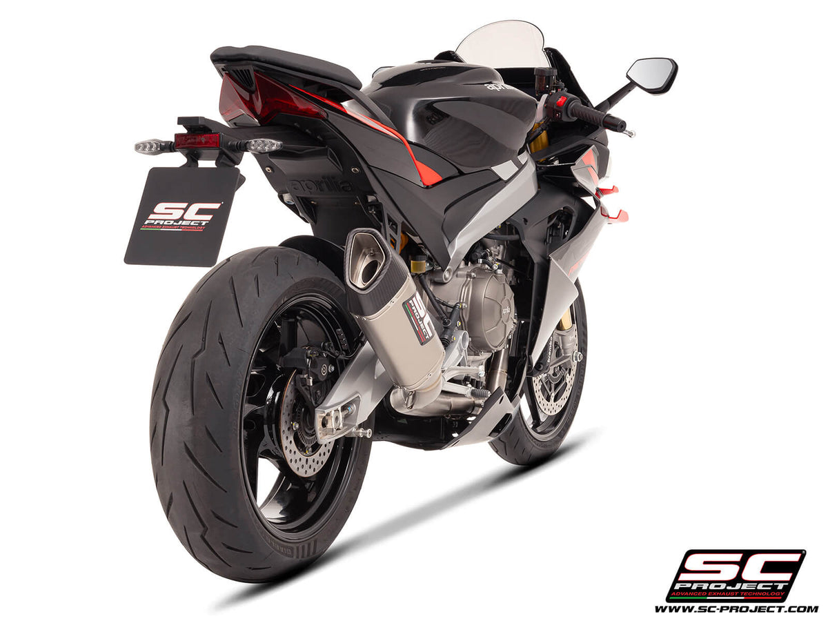 APRILIA TUONO 660 (2025-2026) 2-1 "Trofeo" full exhaust system titanium, with SC1-R titanium exhaust