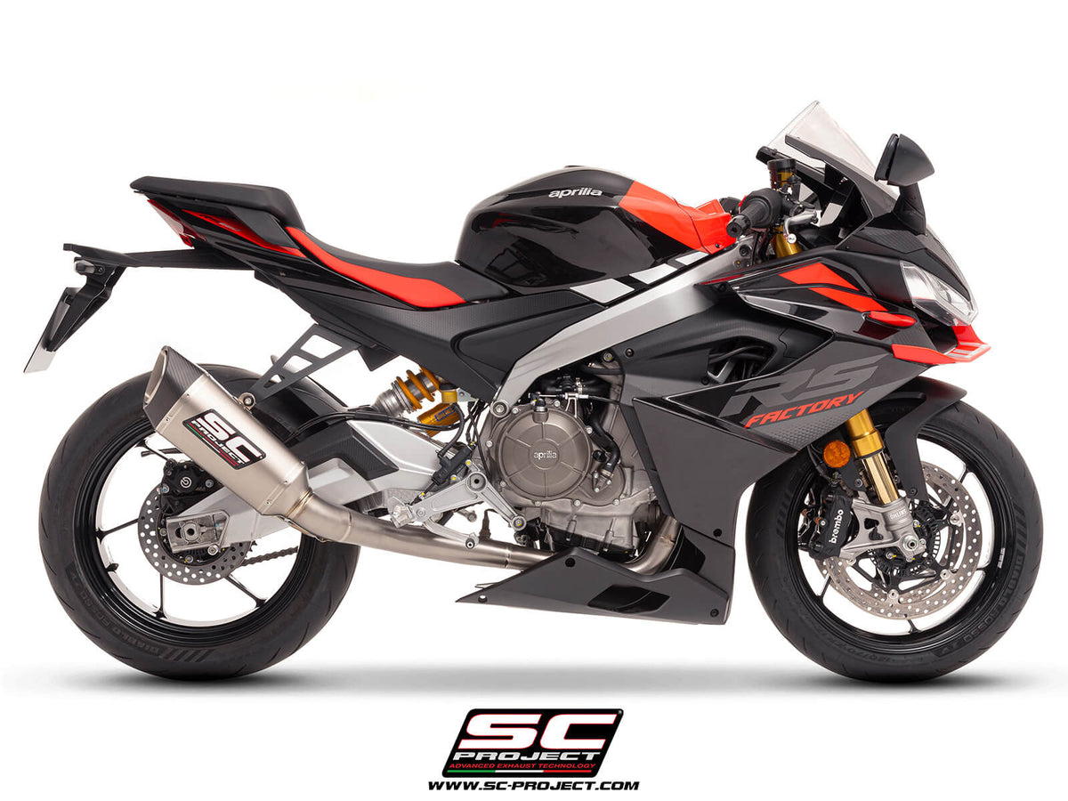 APRILIA TUONO 660 (2025-2026) 2-1 "Trofeo" full exhaust system titanium, with SC1-R titanium exhaust