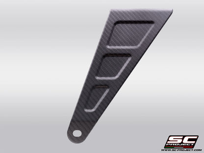 APRILIA TUONO 660 (2025-2026) Carbon fibre bracket, compatible with 2-1 titanium full systems (check compatibility in the description)