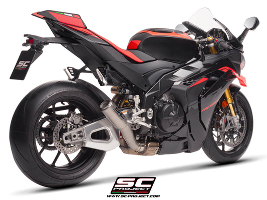 APRILIA RSV4 (2025) - FACTORY CR-T titanium exhaust, with stoneguard grid