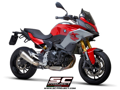 BMW F 900 R (2025-2026) Conic muffler, Titanium, with carbon fibre end cap