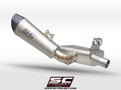 BMW F 900 R (2025-2026) Conic muffler, Titanium, with carbon fibre end cap