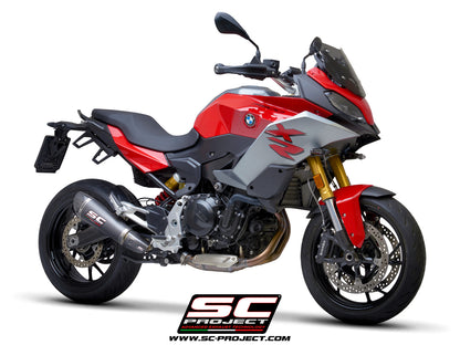 BMW F 900 XR (2025-2026) Carbon Conic Muffler with Ceramic Coated Matte Black Chamber