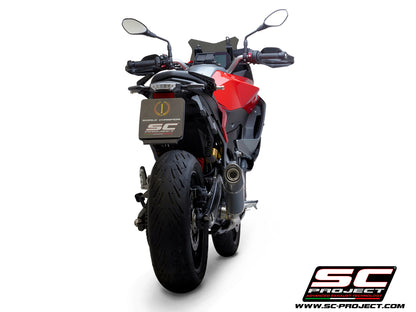BMW F 900 XR (2025-2026) Carbon Conic Muffler with Ceramic Coated Matte Black Chamber