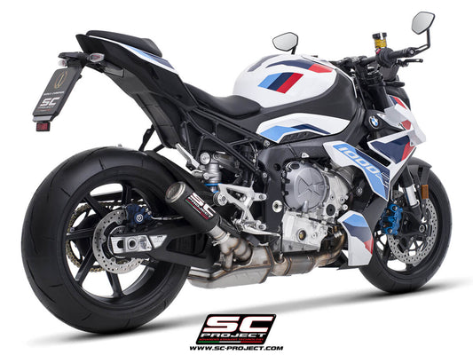 BMW M 1000 R (2023-2024) CR-T carbon exhaust, with stoneguard grid