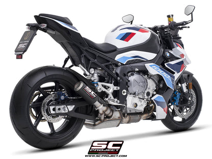 BMW M 1000 R (2025-2026) CR-T carbon fibre exhaust, with stoneguard grid