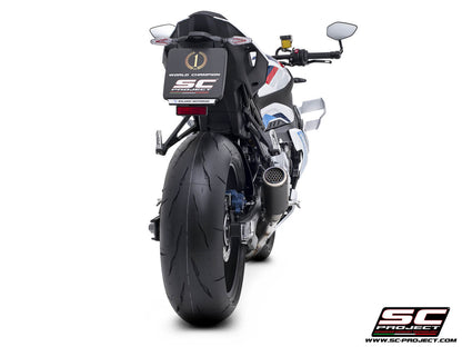 BMW M 1000 R (2025-2026) CR-T carbon fibre exhaust, with stoneguard grid
