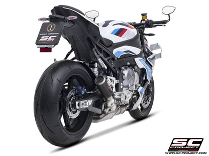 BMW M 1000 R (2025-2026) CR-T carbon fibre exhaust, with stoneguard grid