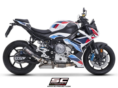 BMW M 1000 R (2025-2026) CR-T carbon fibre exhaust, with stoneguard grid