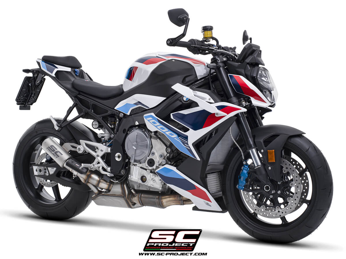 BMW M 1000 R (2025-2026) CR-T titanium exhaust, with stoneguard grid