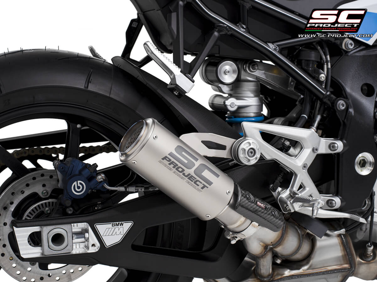 BMW M 1000 R (2025-2026) CR-T titanium exhaust, with stoneguard grid