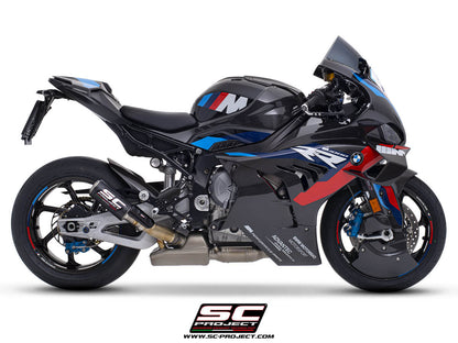 BMW M 1000 RR (2020-2024) CR-T carbon exhaust, with stoneguard grid