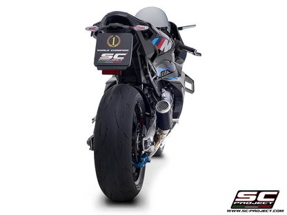 BMW M 1000 RR (2020-2024) CR-T carbon exhaust, with stoneguard grid