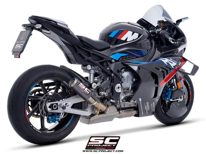 BMW M 1000 RR (2020-2024) CR-T carbon exhaust, with stoneguard grid