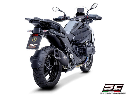 BMW R 1300 GS (2023-2026) Adventure-R titanium exhaust, matt black, compatible with original side-cases