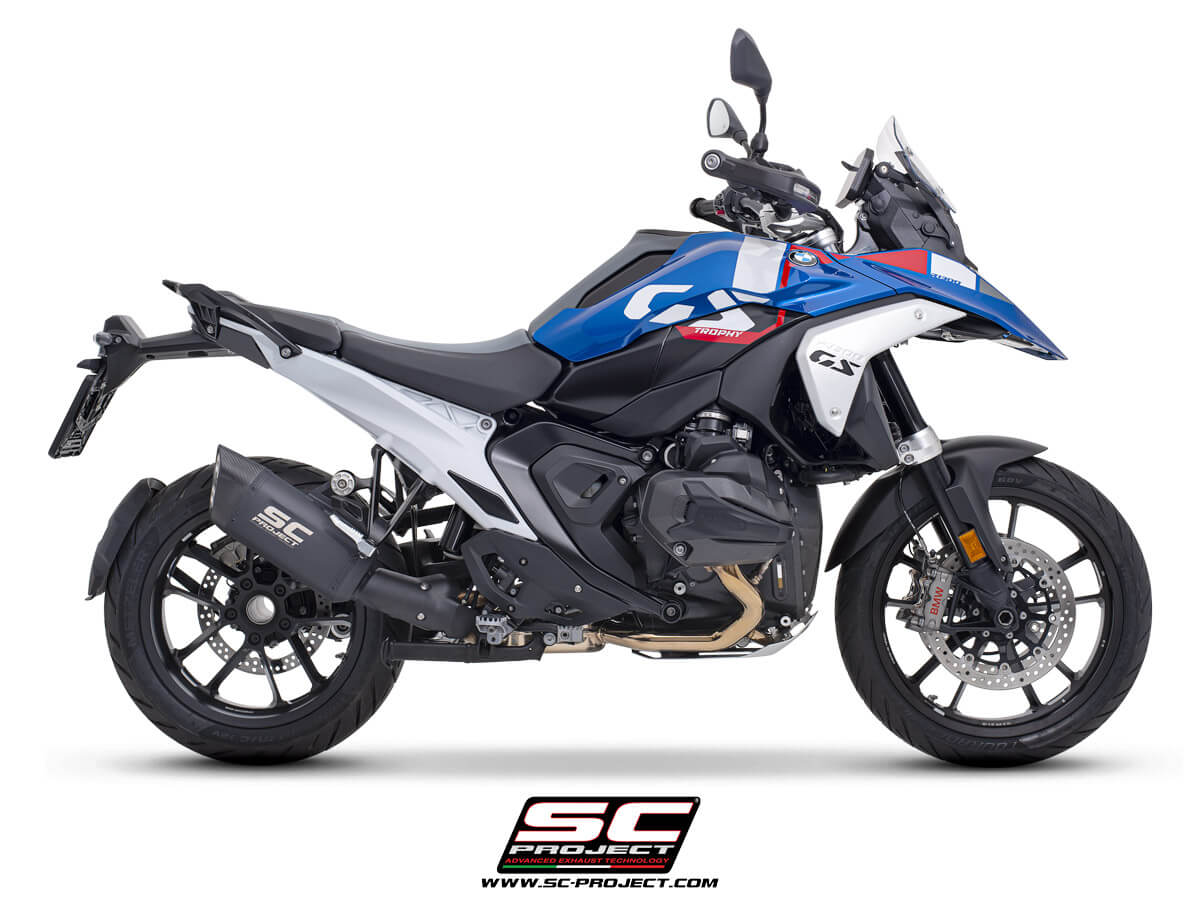 BMW R 1300 GS (2023-2026) Adventure-R titanium exhaust, matt black