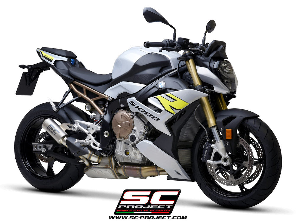 BMW S 1000 R (2025-2026) CR-T Muffler, with Titanium mesh on exit muffler - Racing