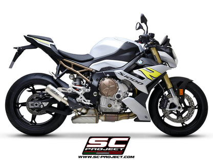 BMW S 1000 R (2021-2024) GP70-R Muffler, with Titanium end cap CR-T Muffler, with Titanium mesh on exit muffler