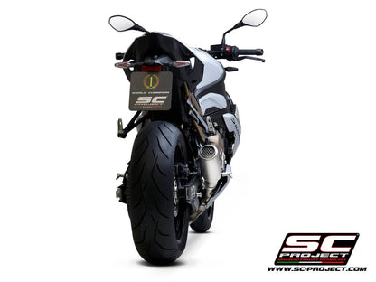 BMW S 1000 R (2025-2026) GP70-R Muffler, with Titanium end cap CR-T Muffler, with Titanium mesh on exit muffler