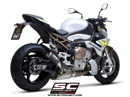 BMW S 1000 R (2021-2024) GP70-R Muffler, with Titanium end cap CR-T Muffler, with Titanium mesh on exit muffler